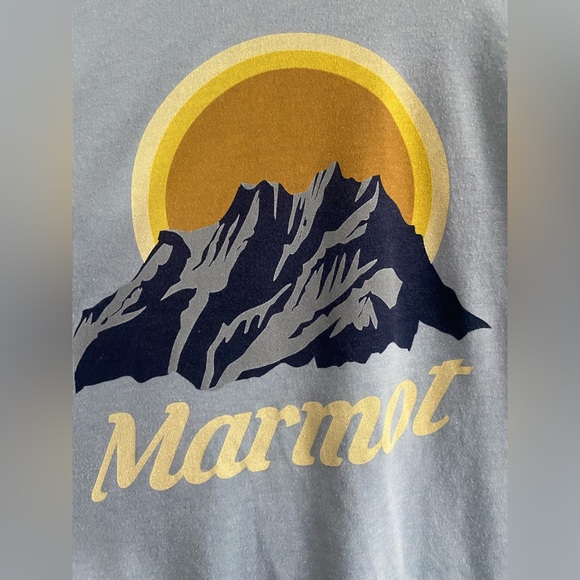Marmot baseball tee, green, Large - Picture 2 of 3